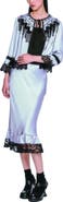 Anna Sui Boudoir Satin Lace Skirt
