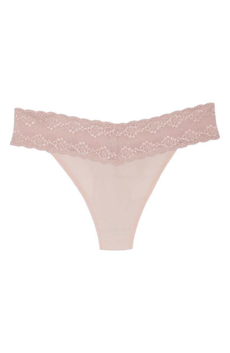 Natori Bliss Perfection Thong, Alternate, color, Rose Beige