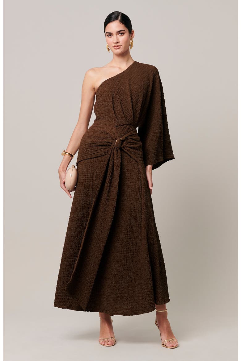 Ellie Midi Dress, Alternate, color, Chocolate