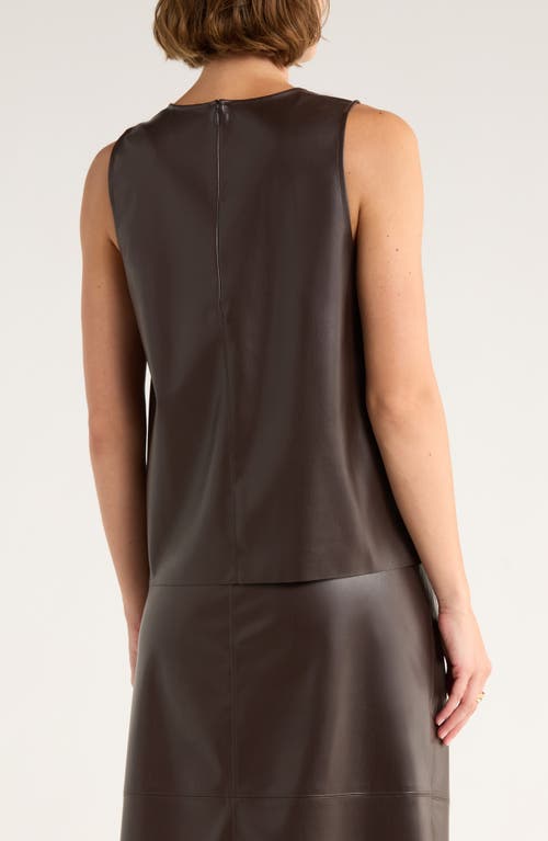 Nordstrom Rack Faux Leather Tank In Brown