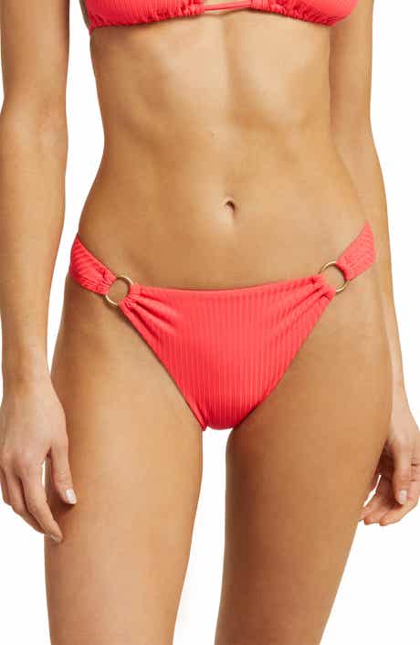 Vitamin A® Cosmo Ring Detail Rib Bikini Bottoms