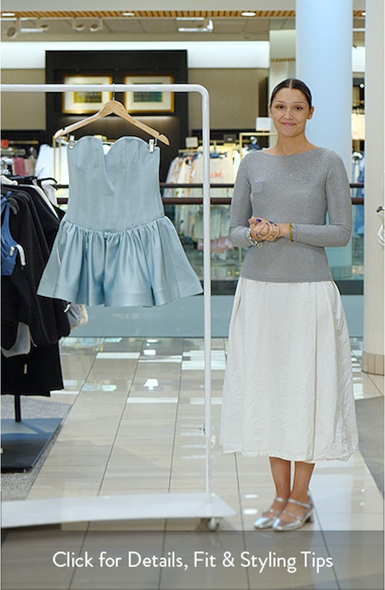 Emma Strapless Mini Cocktail Dress, sales video thumbnail