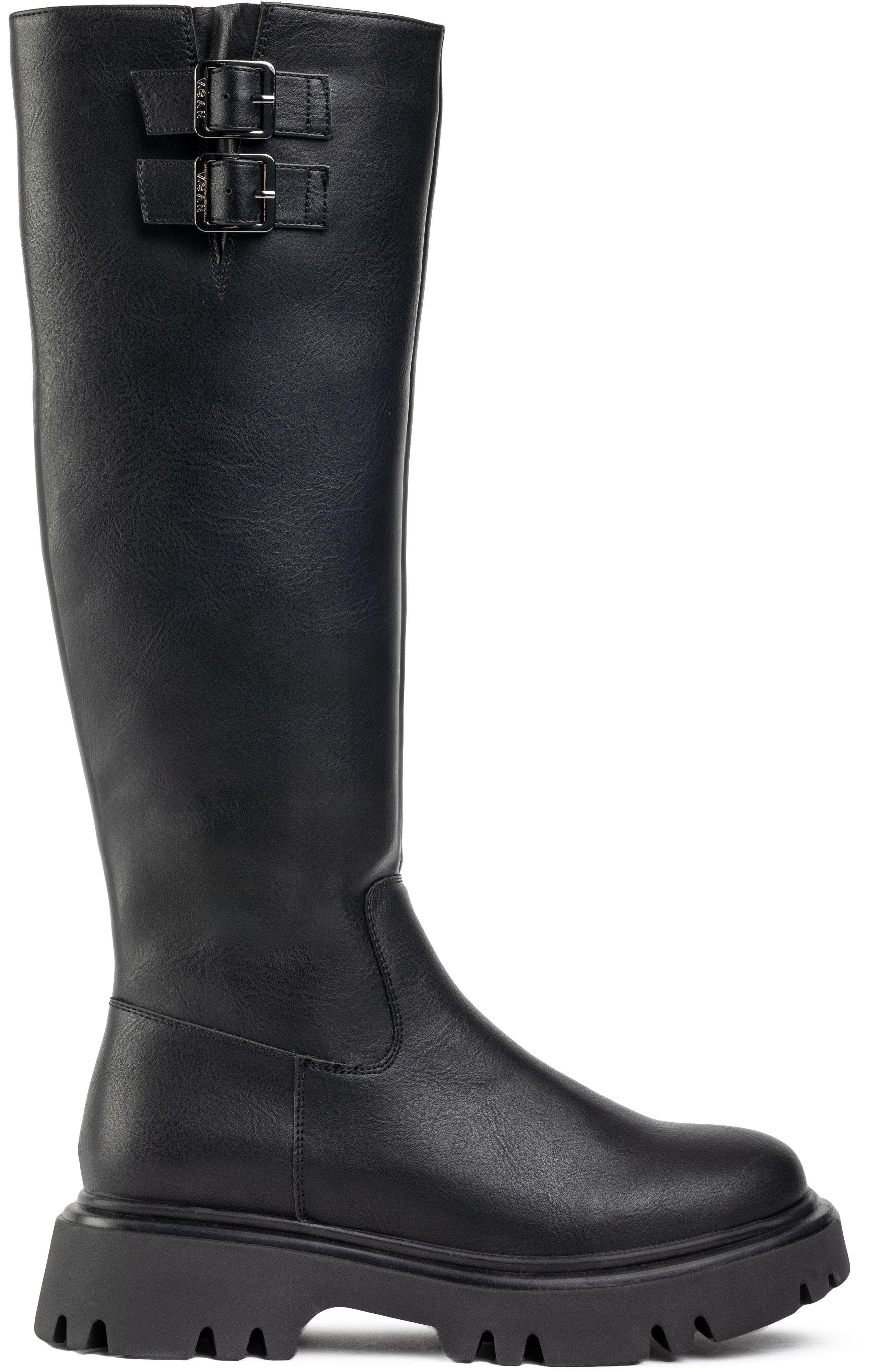 V.GAN LONDON Vegan Bram Knee-High Boots, Main, color, Black