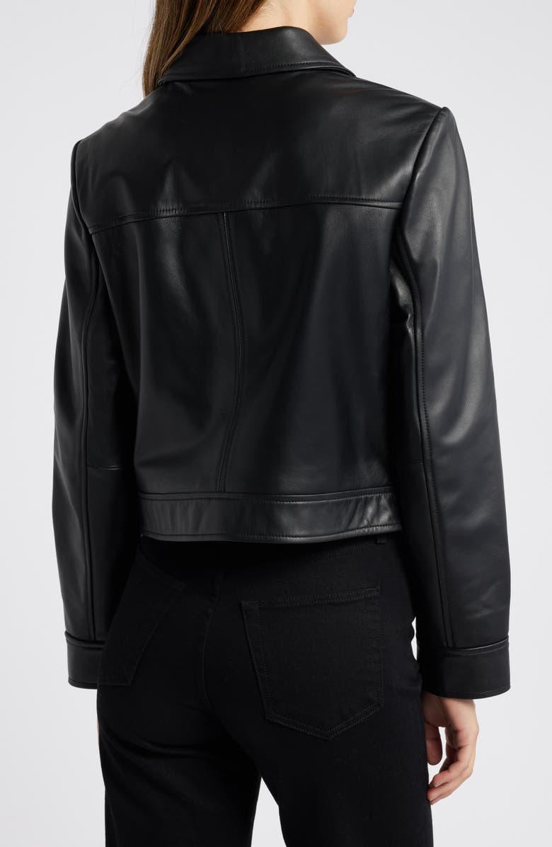 MICHAEL Michael Kors Leather Jacket, Alternate, color,