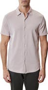 Robert Barakett Booker Short Sleeve Knit Button-Up Shirt