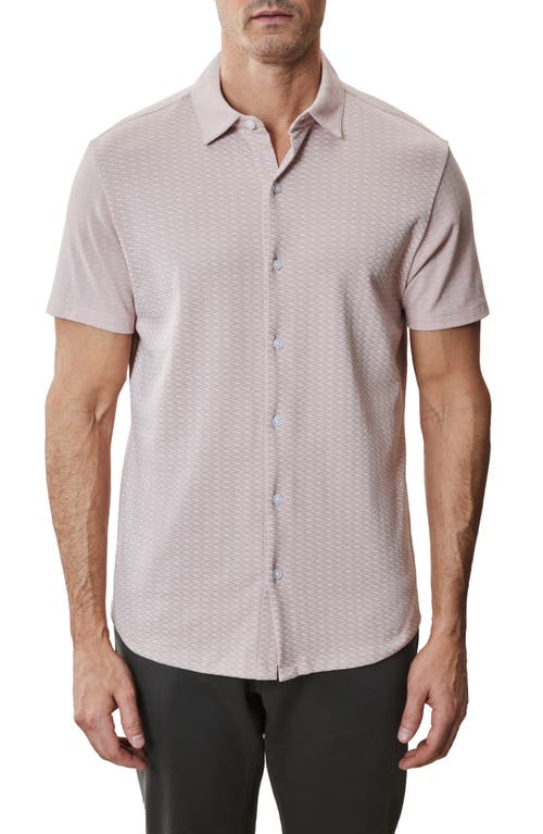 ROBERT BARAKETT ROBERT BARAKETT BOOKER SHORT SLEEVE KNIT BUTTON-UP SHIRT