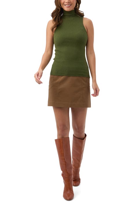 Westhampton Sleeveless Ribbed Turtle Neck