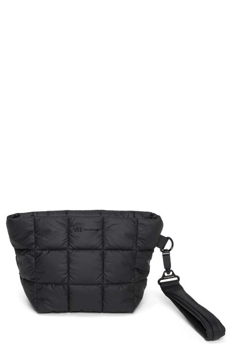 Porter Water Resistant Quilted Recycled Nylon Clutch