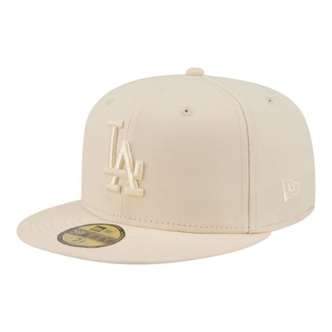 Men's New Era Cream Los Angeles Dodgers Color Pack 59FIFTY Fitted Hat