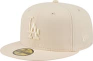New Era Men's New Era Cream Los Angeles Dodgers Color Pack 59FIFTY Fitted Hat