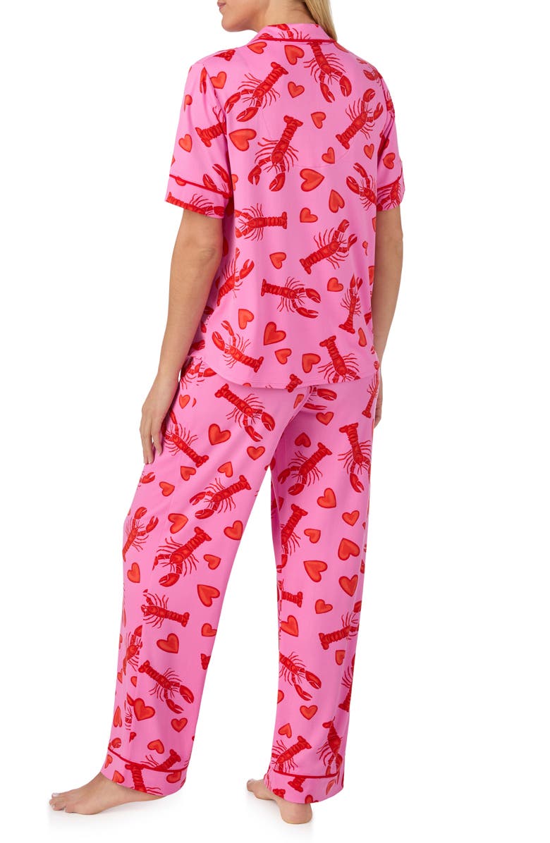 Room Service Pjs Piped Print Pajamas, Alternate, color,