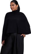ELOQUII Asymmetric Turtleneck Cape