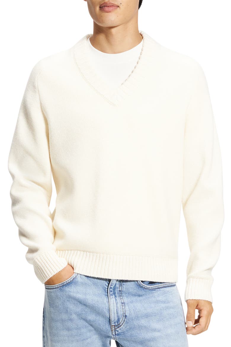 Heavy Wool Sweater, Main, color, WINTER WHITE