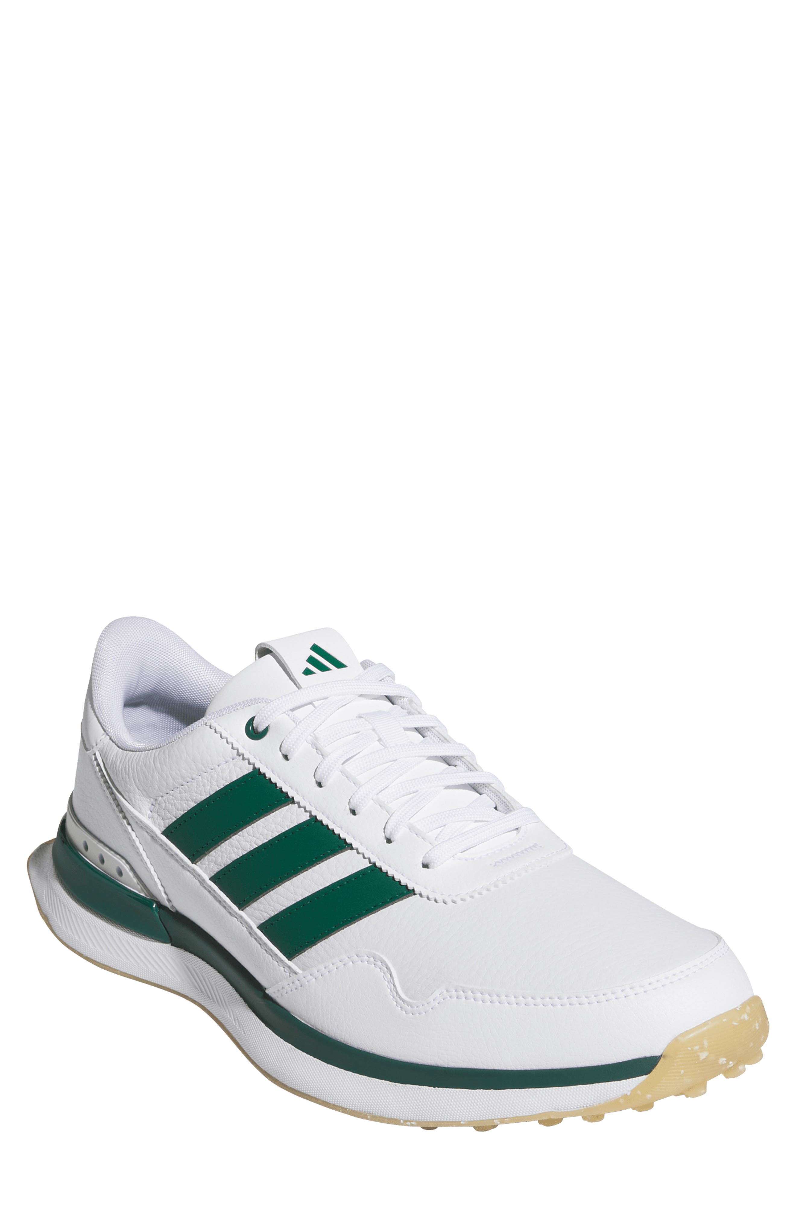adidas S2G 26 Waterproof Spikeless Golf Shoe, Main, color, White/ Green/ Gum