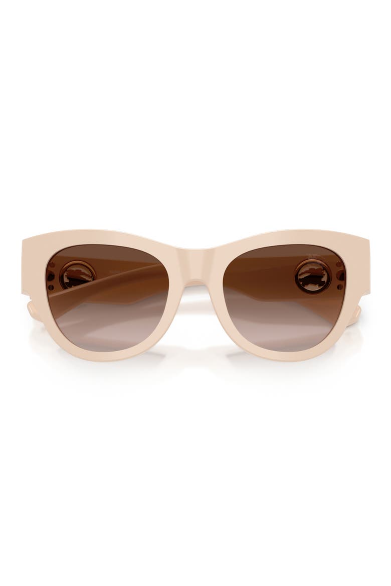 52mm Round Sunglasses, Alternate, color, PINK / BROWN GRADIENT