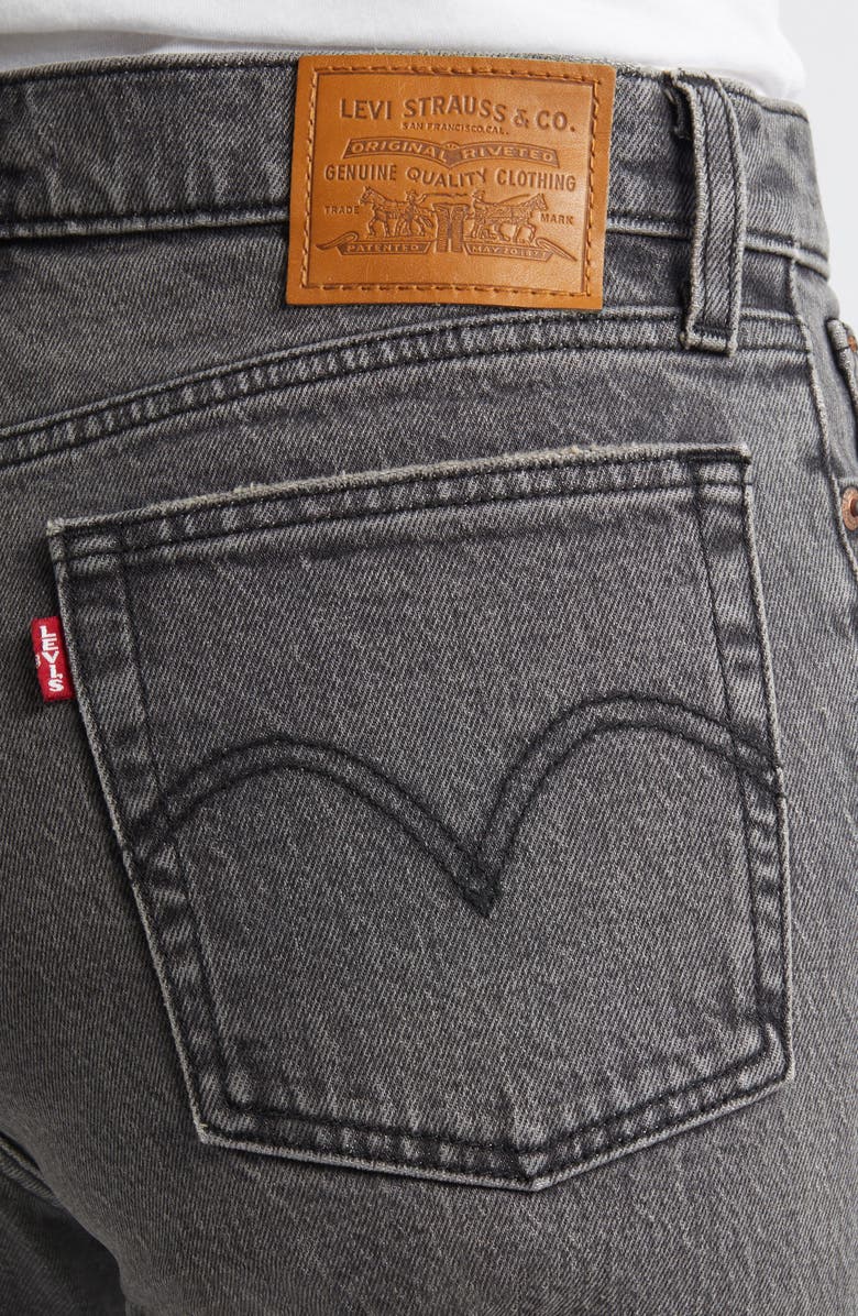 Levi's Wedgie High Waist Ankle Straight Leg Jeans, Alternate, color, Well Worn