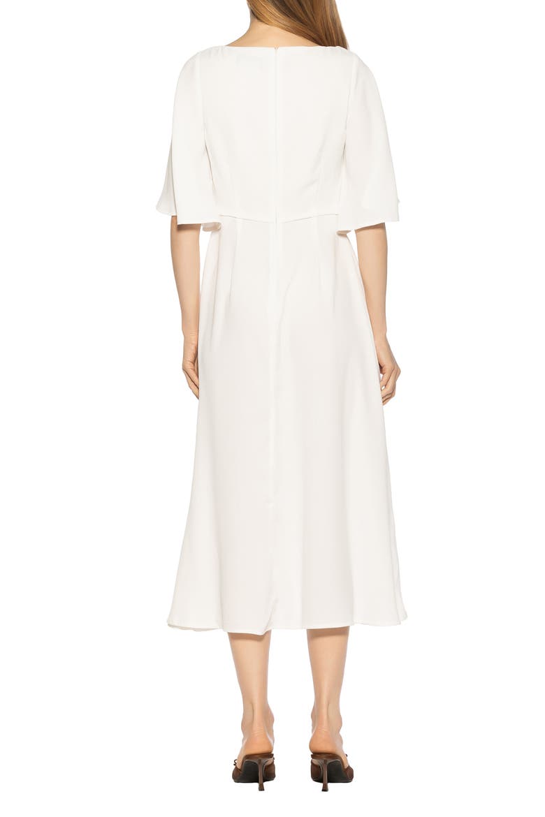 Milos Boatneck Midi Dress, Alternate, color, SAND