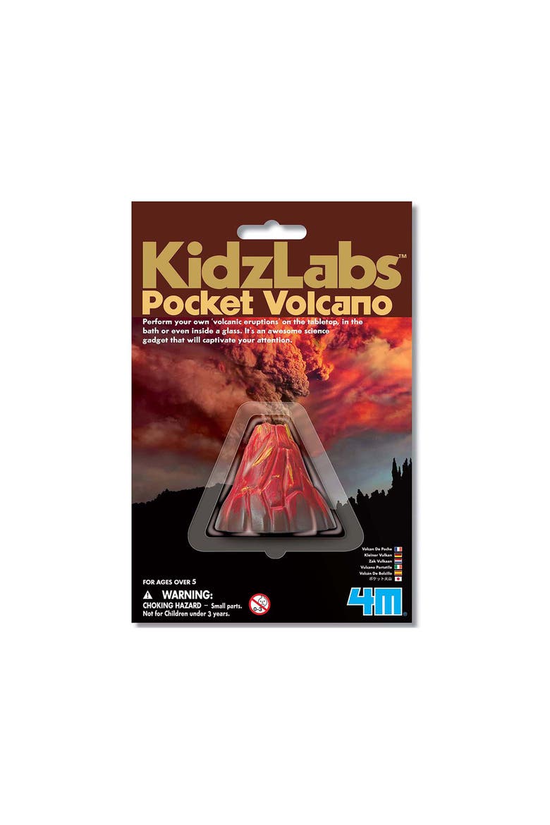 Kidzlabs Pocket Volcano Create Mini Eruptions, Baking Soda Reactions, Main, color, Multicolored