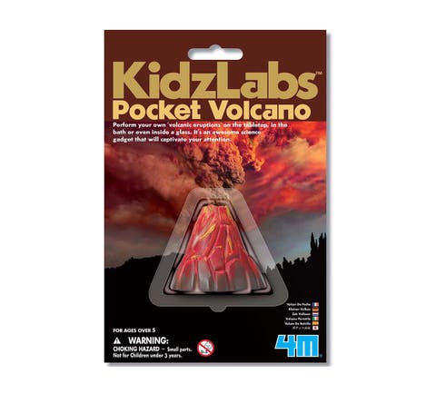 Kidzlabs Pocket Volcano Create Mini Eruptions, Baking Soda Reactions