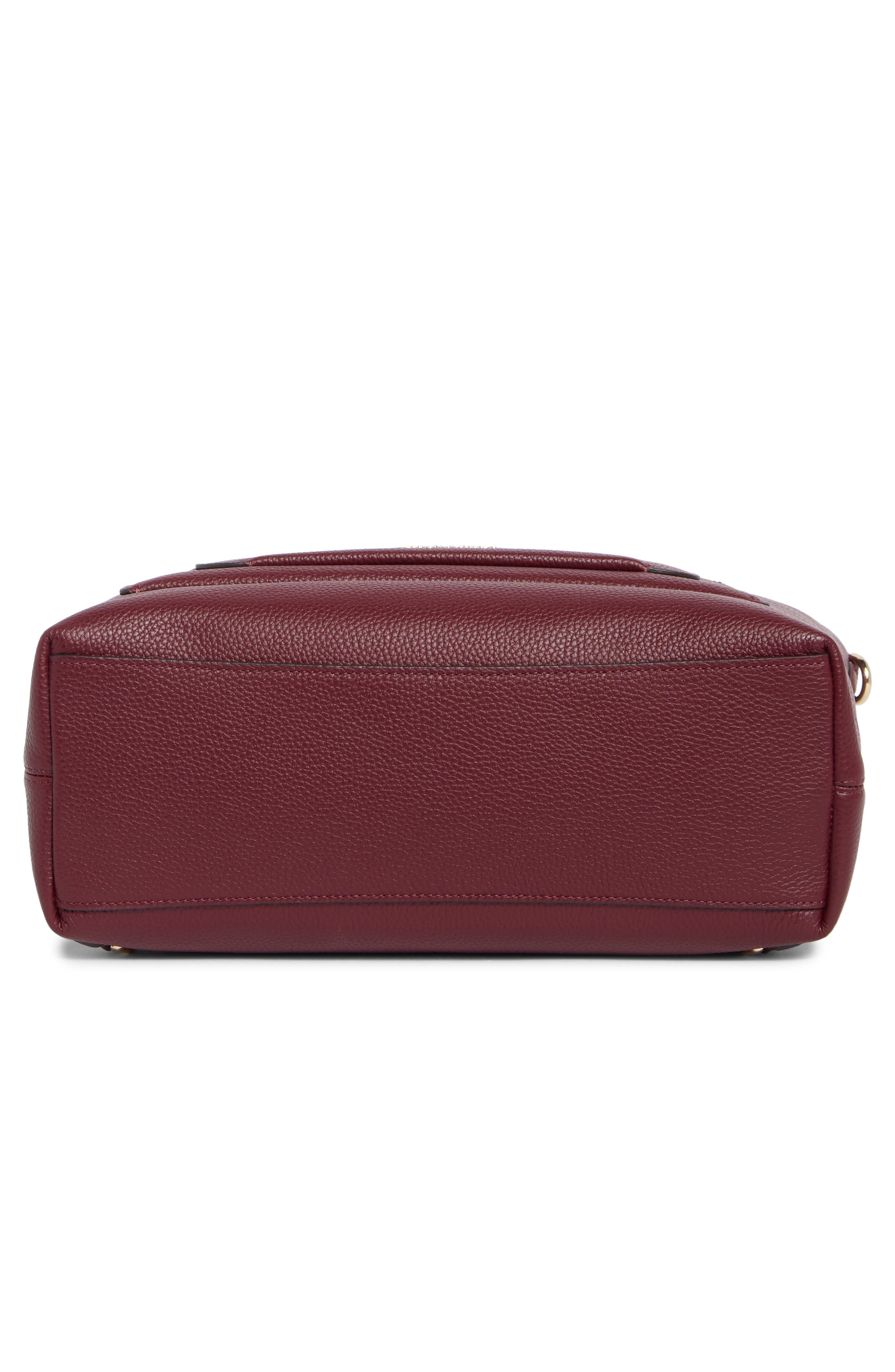 Walker Pebbled Leather Convertible Backpack, Alternate, color, CHERRY JUICE