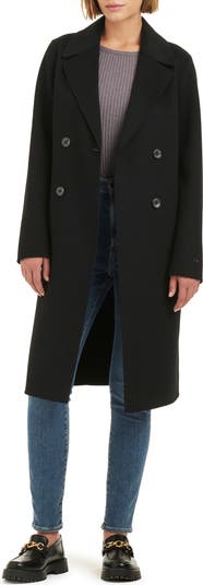 Kyle Relaxed Fit Double Face Wool Blend Coat