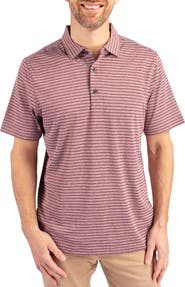 Cutter & Buck Forge Heather Stripe Recycled Blend Polo