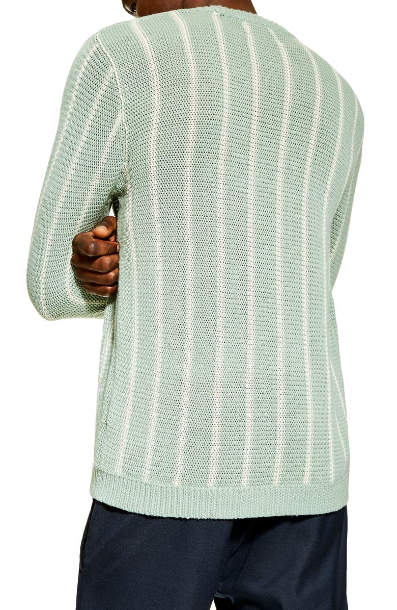 Topman Chunky Stripe Sweater, Alternate, color,