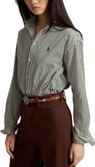 Polo Ralph Lauren Stripe Relaxed Fit Cotton Button-Up Shirt