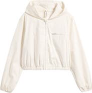 SKIMS Swiss Cotton Crop Zip Hoodie