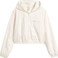 SKIMS Swiss Cotton Crop Zip Hoodie