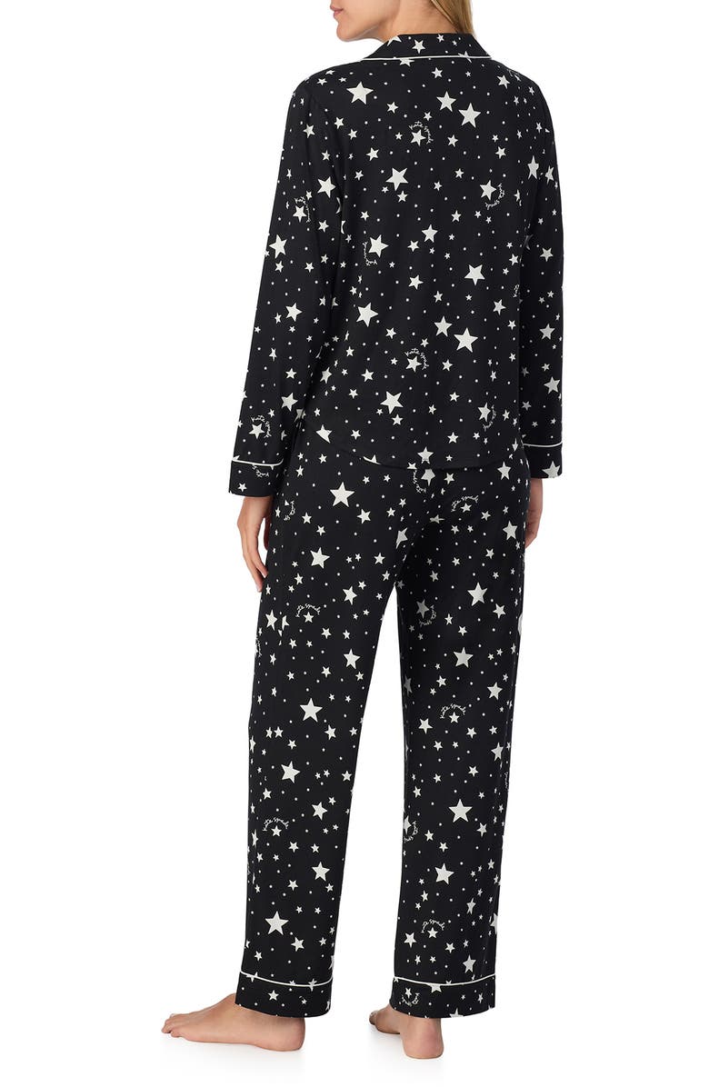 Kate Spade New York print pajamas, Alternate, color, Black Print