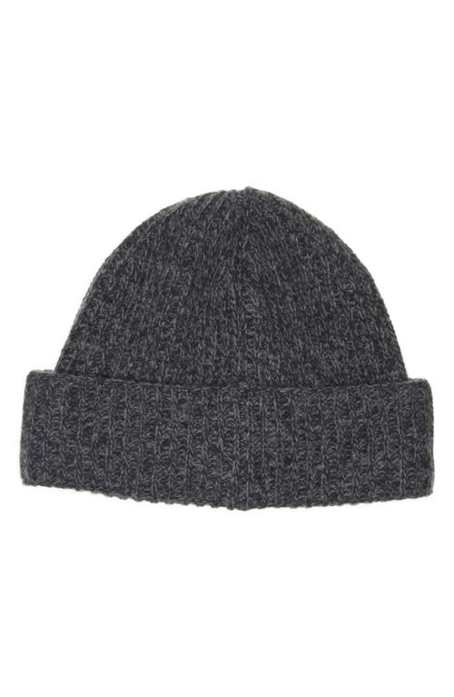 Moncler Logo Patch Virgin Wool & Cashmere Beanie In Gray