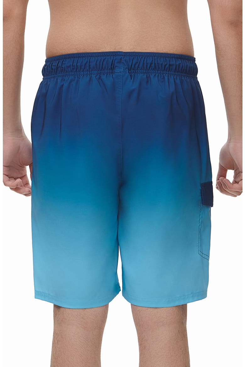4-Way Stretch Performance Board Shorts, Alternate, color, Blue Wave Gradient