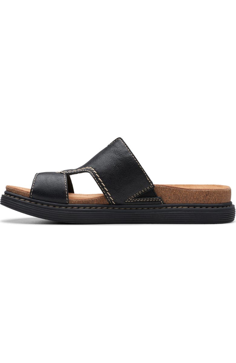Clarks<sup>®</sup> Arwell Walk Slide Sandal, Alternate, color, Black Leather