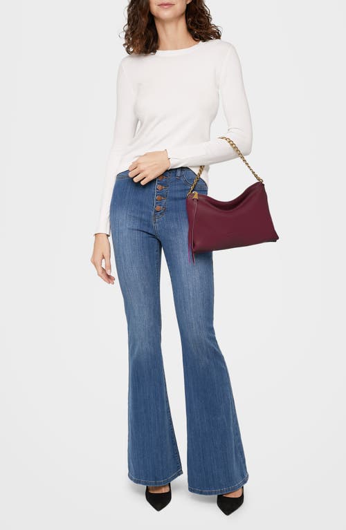 Aimee Kestenberg Mystro Heart Chain Crossbody Bag In Royal Plum
