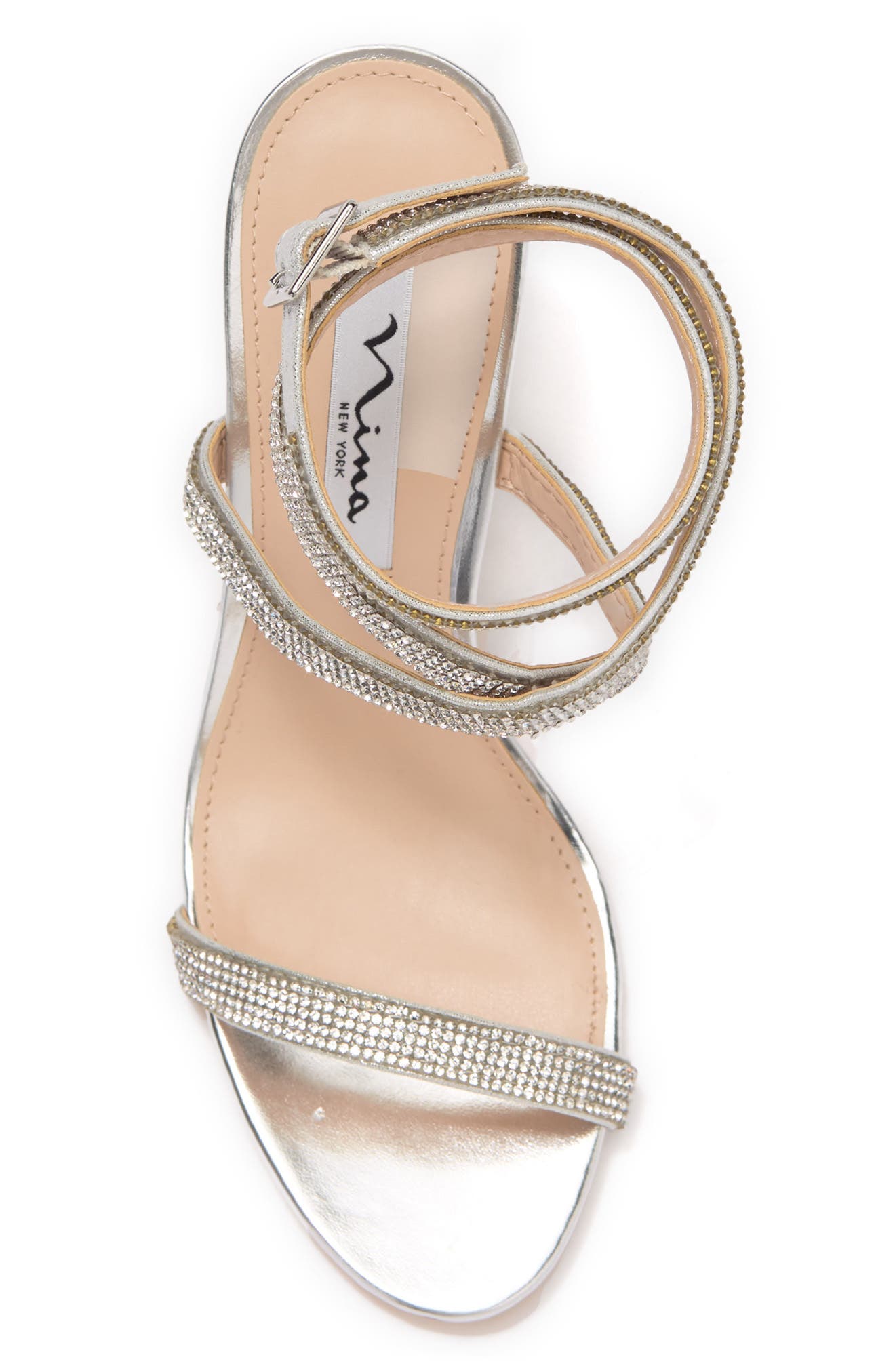 Verena Strappy Sandal, Alternate, color, SILVER