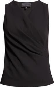 Emporio Armani Faux Wrap Shell