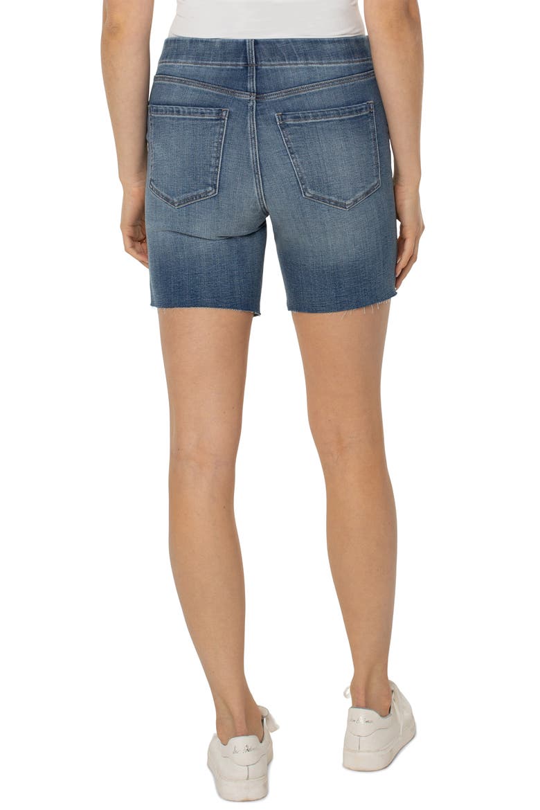 Chloe Pull-On Cutoff Bermuda Shorts, Alternate, color, MULLEN