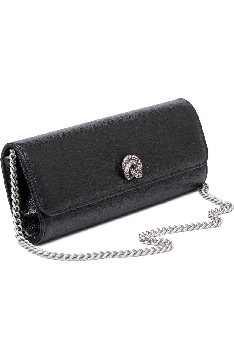 Michelle Wilhite The Mini Robbie Clutch, Alternate, color, Black