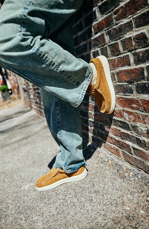 Hey Dude Wally Next Suede Loafer Mule In Brown
