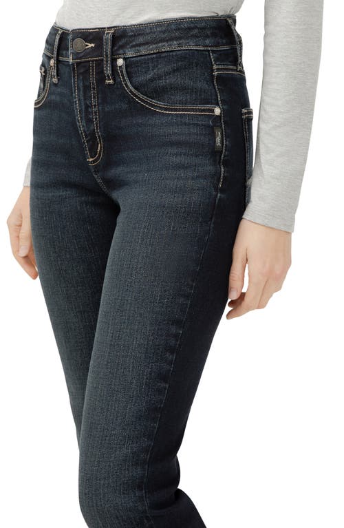Silver Jeans Co. Suki Curvy Mid Rise Slim Bootcut Jeans In Blue