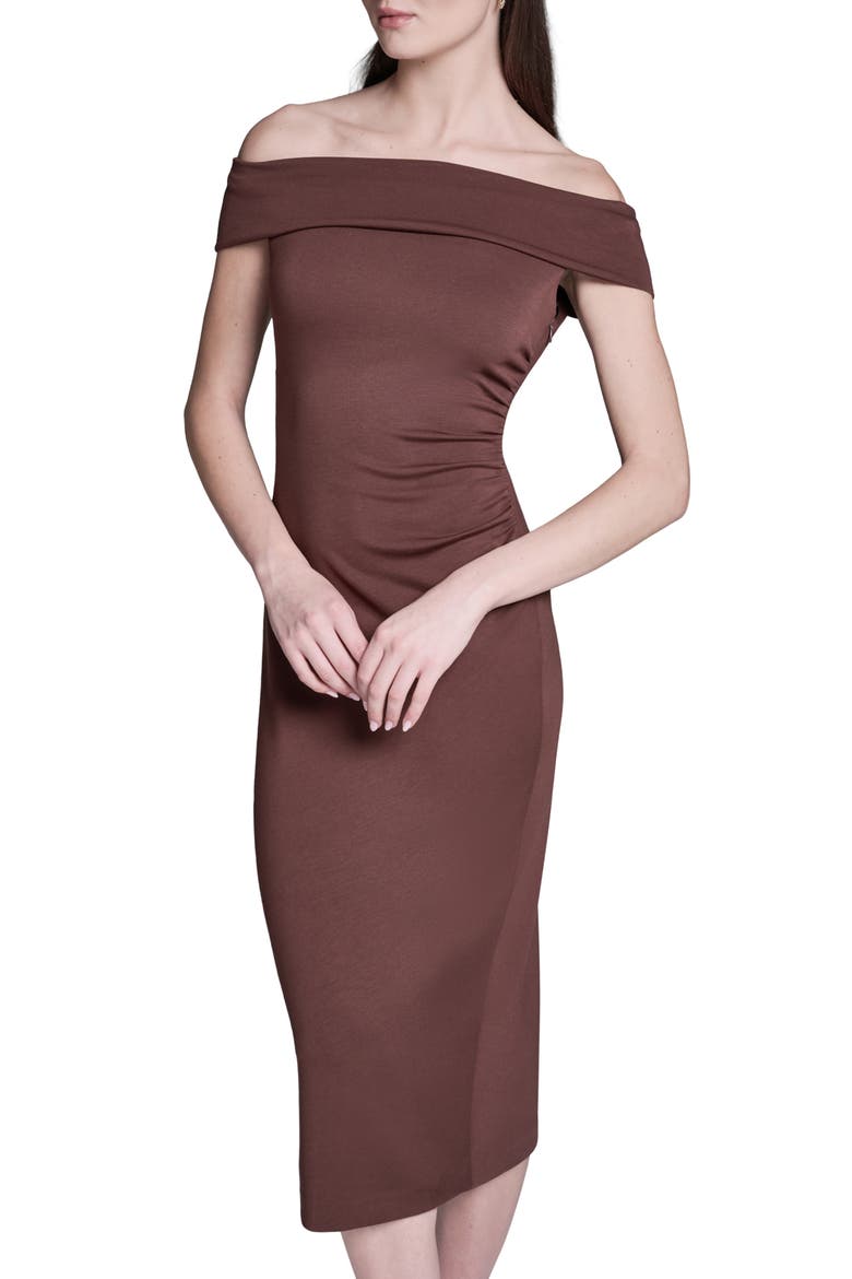 Rayn Cowl Neck Minidress, Alternate, color, ESPRESSO DUSK