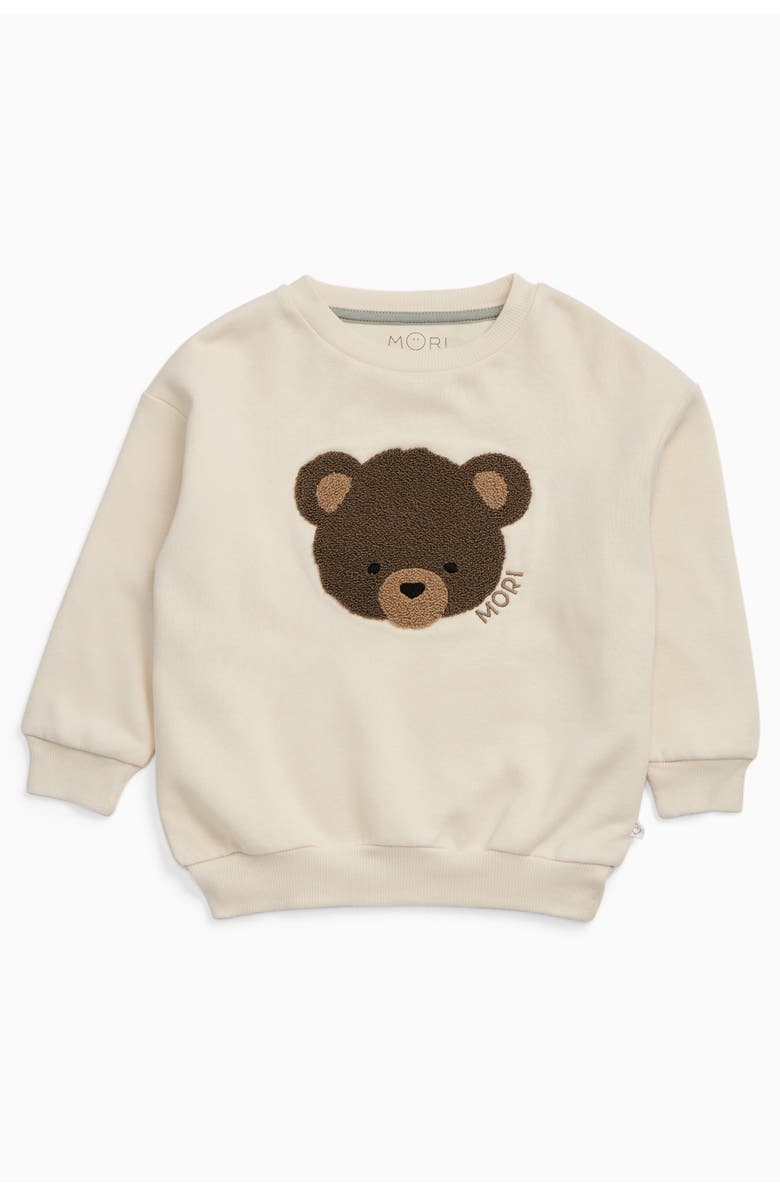 MORI Bear Oversized Sweatshirt, Main, color, Bear Cream