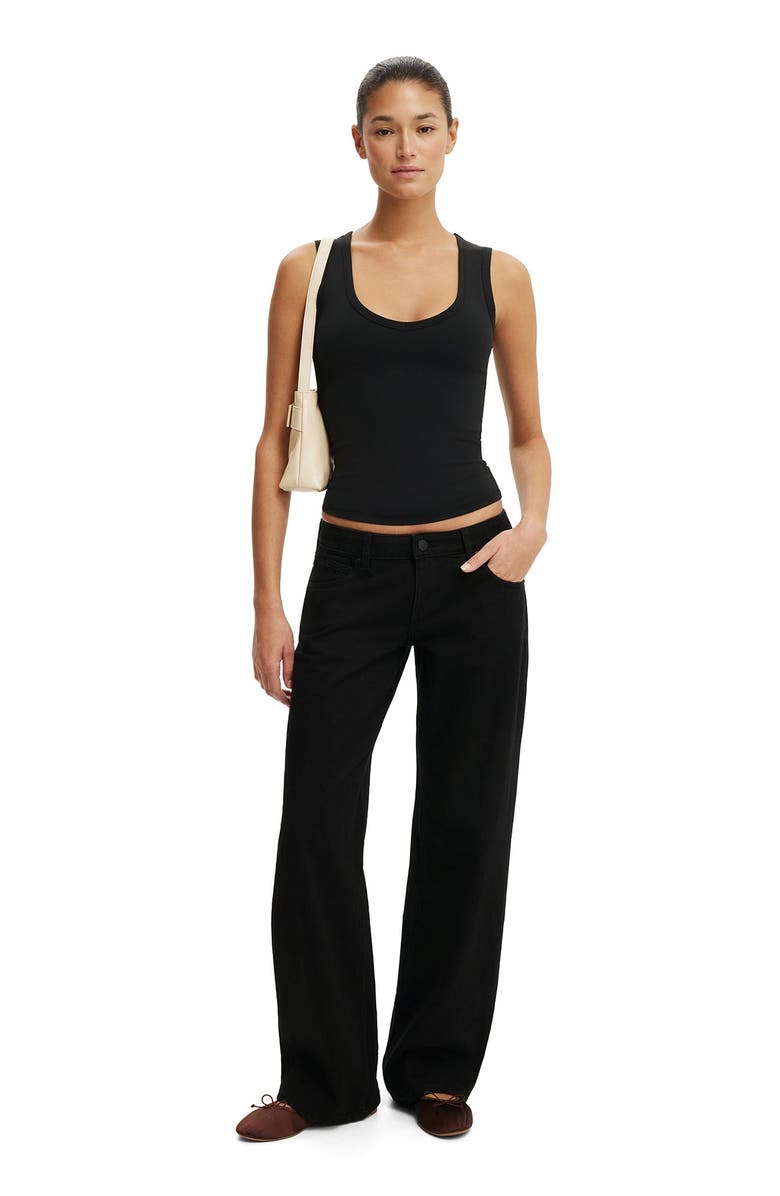 Cotton On Women's Hold Me V Neck Tank, Alternate, color, Black