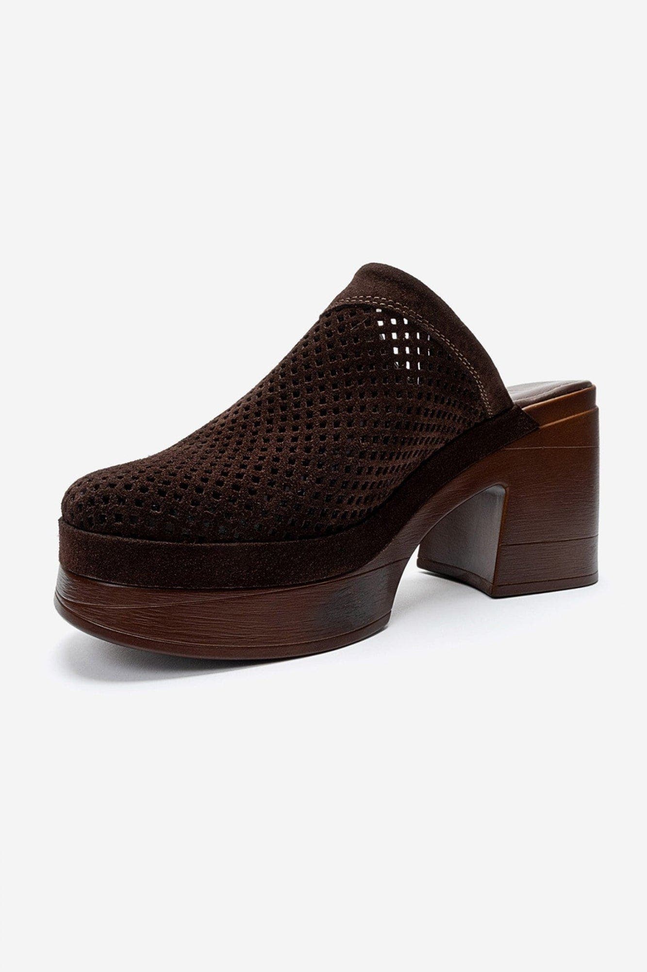 Dejas Leather Platform Block Heel Sandal, Alternate, color, Brown Suede
