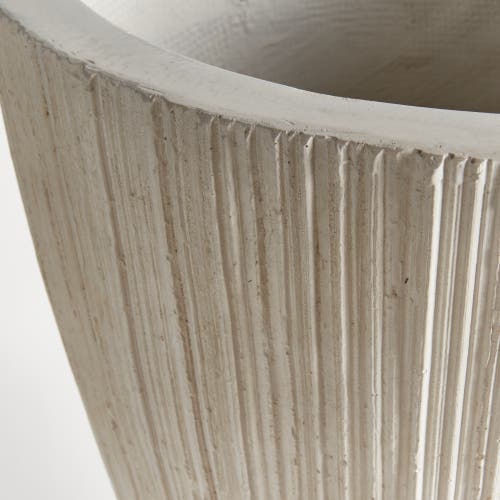 Napa Home & Garden Fibreclay Avalon Tapered Tall Pot In Neutral
