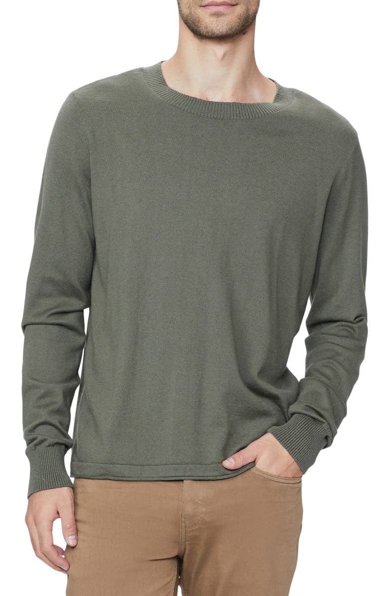 PAIGE Chaplin Organic Cotton & Wool Crewneck Sweater, Main, color, 