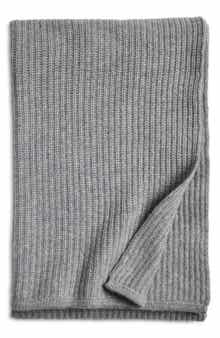 Nordstrom Rib Wool & Cashmere Throw Blanket