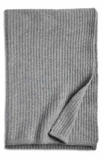 Nordstrom Rib Wool & Cashmere Throw Blanket
