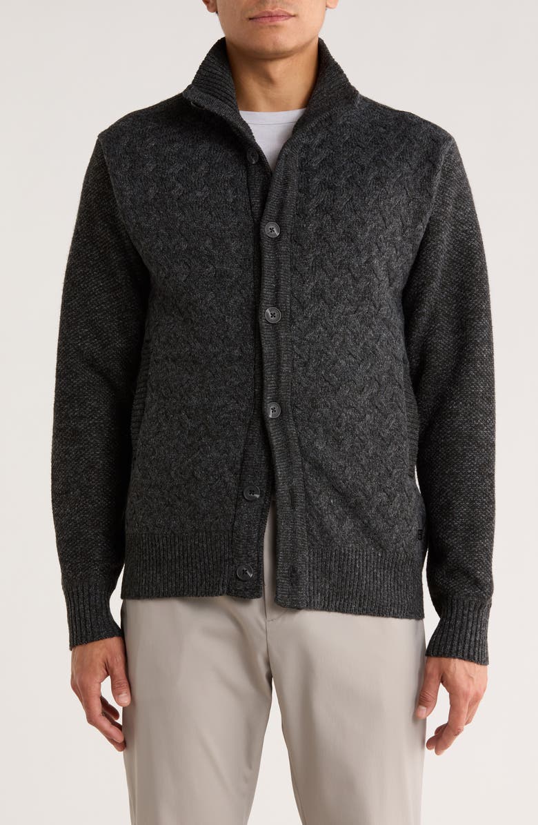 Buffalo Jeans Washington Cardigan, Main, color, Black Mix